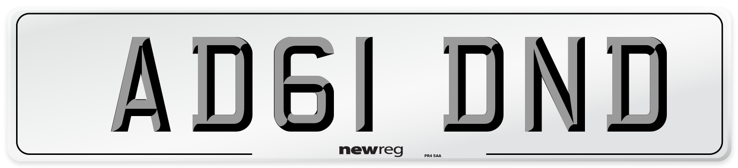 AD61 DND Number Plate from New Reg